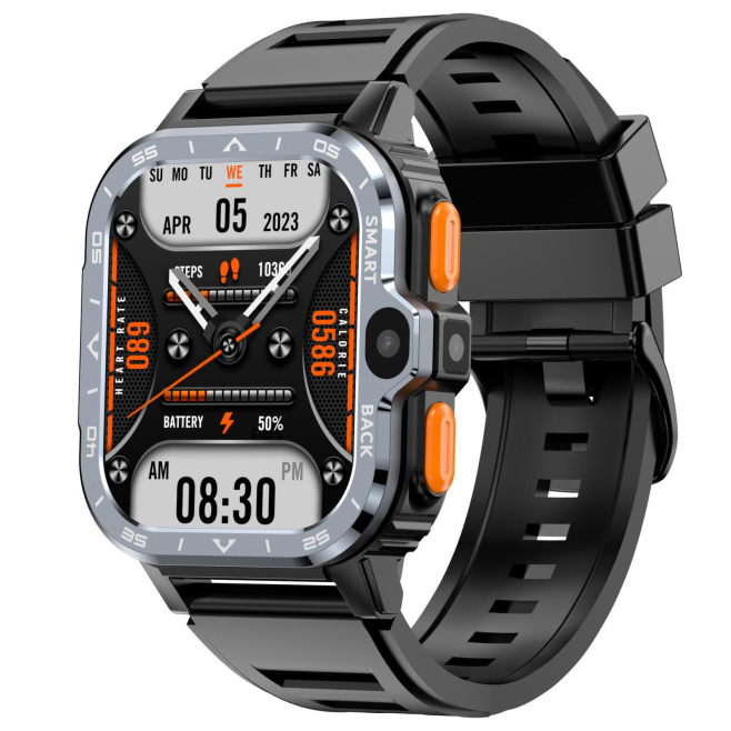 Montre Connectée Sport 5G Avec Carte SIM Google Play Store Double Caméra GPS Et Écran 2 Pouces Robuste - www.yonis-shop.com