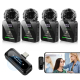 Microphone Cravate Sans Fil Pour Téléphone USB-C Avec 4 Émetteurs Réduction De Bruit ENC Autonomie 7 Heures - www.yonis-shop.com