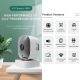 Caméra De Surveillance WiFi Grand Angle 3 MP Vision Nocturne 10 m Audio Bidirectionnel Enregistrement Continu 24 h 24 - www.y...