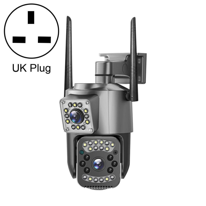 V380 Pro 2MP Dual Lens Panoramic Surveillance HD WiFi Camera(EU Plug)