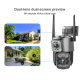 Caméra De Surveillance WiFi Panoramique HD 2MP À Double Objectif Avec Prise EU - www.yonis-shop.com