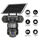 Caméra De Surveillance Panoramique 2MP À 360° Triple Objectif WiFi Sans Fil Alimentée À L’Énergie Solaire Noire - www.yonis-s...