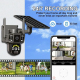 Caméra De Surveillance WiFi Solaire Double Objectif Panoramique 350° Vision Nocturne 3MP Batterie 8000mAh - www.yonis-shop.com