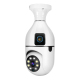 Caméra Ampoule De Surveillance Intérieure 4MP Double Objectif Vision Nocturne Couleur PTZ 360° WiFi 2.4 GHz E27 - www.yonis-s...