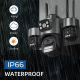 Caméra IP De Surveillance WiFi 3MP À Triple Objectif Avec Affichage Triple Écran PTZ Et Vision Nocturne En Couleur - www.yoni...