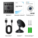 Caméra De Surveillance WiFi Mini 1080P Avec Vision Nocturne Détection De Mouvement Fixation Magnétique Et Batterie 1200 mAh -...