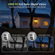 Caméra De Surveillance WiFi Double Objectif 1080p Détection Humaine IA Vision Nocturne Couleur Étanche IP66 - www.yonis-shop.com