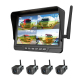 Moniteur De Caméra De Recul Sans Fil 7 Pouces HD Vision Nocturne Infrarouge Surveillance Quatre Voies 12 À 24 V - www.yonis-s...