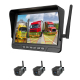 Moniteur De Caméra De Recul Sans Fil 7 Pouces Vision Nocturne HD Enregistrement Double 12V-24V Etanche
