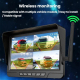 Moniteur De Caméra De Recul Sans Fil 7 Pouces Vision Nocturne HD Enregistrement Double 12V-24V Etanche - www.yonis-shop.com