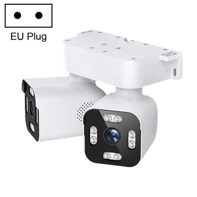 Caméra De Surveillance WiFi Double Lentille Panoramique Et Inclinable 1080p Vision Nocturne Détection IA IP66 - www.yonis-sho...