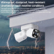 Caméra De Surveillance WiFi Double Lentille Panoramique Et Inclinable 1080p Vision Nocturne Détection IA IP66 - www.yonis-sho...