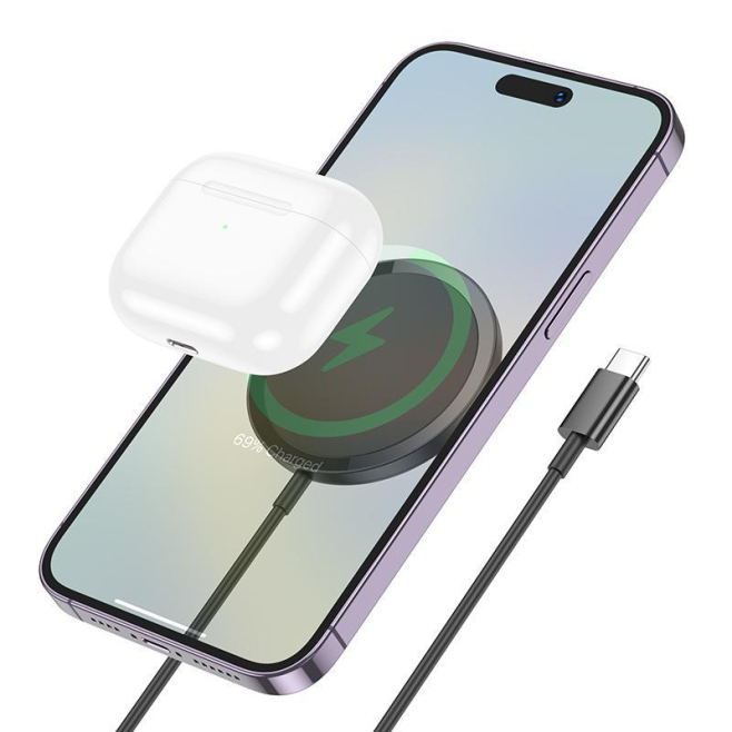 Chargeur Sans Fil Magnétique Jusqu’à 15 W Pour iPhone 12 Et Modèles Ultérieurs Nécessite Un Chargeur PD - www.yonis-shop.com