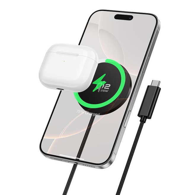 Chargeur Sans Fil Magnétique Qi2 Jusqu’à 25 W En Aluminium Nécessite Un Chargeur PD PPS - www.yonis-shop.com