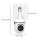 Caméra De Surveillance WiFi 3MP 5GHz Format Ampoule Avec Ventilateur Trois Pales Vision Nocturne 20 M - www.yonis-shop.com