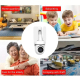 Caméra De Surveillance WiFi 3MP 5GHz Format Ampoule Avec Ventilateur Trois Pales Vision Nocturne 20 M - www.yonis-shop.com