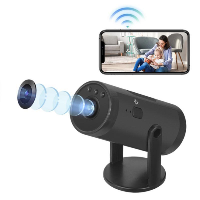 Caméra WiFi De Surveillance Pour Maison Animaux Et Enfants Avec Audio Bidirectionnel Vision Nocturne 5 À 8 M Et Enregistremen...