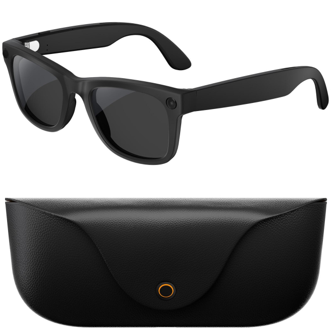 Lunettes De Soleil Connectées Avec Caméra 8 MP Assistant Vocal IA Traduction 26 Langues IP65 - www.yonis-shop.com