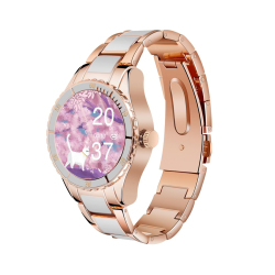 Bracelet Connecté Avec Écran Tactile 1,09 Pouce Suivi Du Sommeil Fréquence Cardiaque Commande Vocale Et Rappels Menstruels