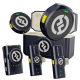 Microphone Cravate Sans Fil Discret 300 M 9 G Audio HiFi 48 KHz 24 Bits 40 H D’Autonomie