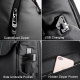 Sac À Dos Pour Ordinateur Portable 15.6 Pouces Antivol Résistant À L’Eau Avec Port USB Et Dos Respirant - www.yonis-shop.com