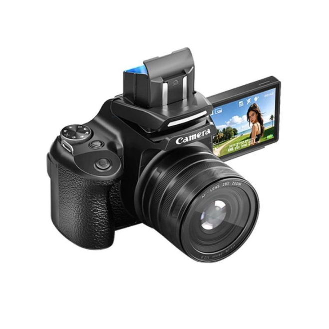 Appareil Photo Numérique 4K 68 Mpx Avec Écran Orientable Viseur À Hauteur De Taille Et Zoom 28x - www.yonis-shop.com