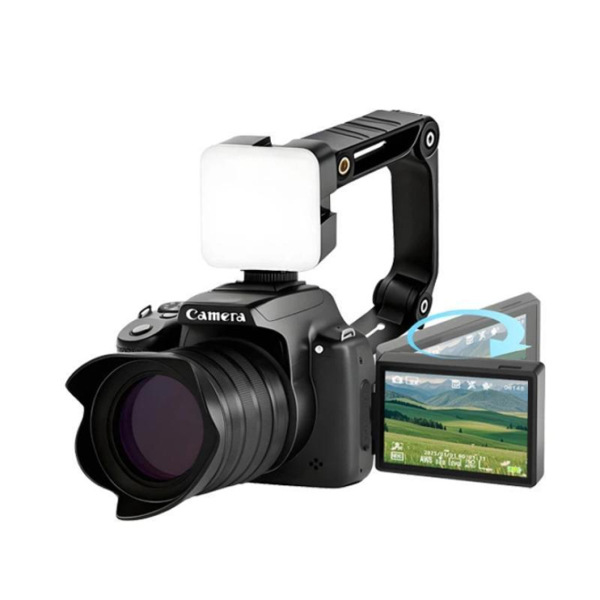 Appareil Photo Numérique 4K 68 Mpx Avec Écran Rabattable Viseur Au Niveau De La Taille Et Zoom 28x - www.yonis-shop.com