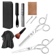Ensemble De Ciseaux De Coiffure En Acier Inoxydable Pour Coupe Et Effilage Lames À 45° Dents En V Poignée Ergonomique - www.y...