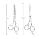 Ciseaux De Coiffure Professionnels 10 En 1 En Acier Inoxydable Lames Droites Et Désépaississantes Poignées Ergonomiques 17 Cm...