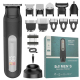 Tondeuse À Cheveux Homme 5 En 1 Étanche IPX6 Avec Éclairage LED Sabot Réglable Écran LCD Et Embouts Nez Barbe