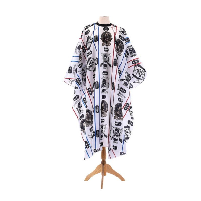 Cape De Coiffure Rayée Pour Coupe De Cheveux Tissu Léger Anti Adhérence Des Cheveux Encolure Réglable 145x160 Cm - www.yonis-...