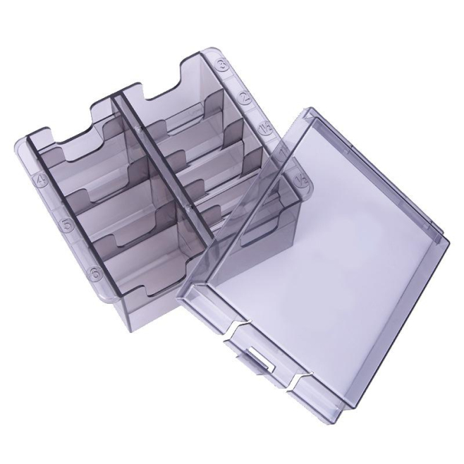 Boîte De Rangement Pour Peignes De Tondeuse Pour Salon De Coiffure 8 Emplacements Couvercle Amovible Lavable - www.yonis-shop...