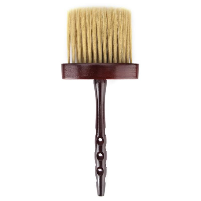 Brosse Balayette De Cou Pour Salon De Coiffure À Manche En Bois Et Poils En Nylon Doux - www.yonis-shop.com
