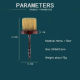 Brosse Balayette De Cou Pour Salon De Coiffure À Manche En Bois Et Poils En Nylon Doux - www.yonis-shop.com