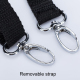 Sacoche Ceinture Porte Outils De Coiffure Organiseur À Ciseaux Double Compartiment Grande Capacité Sangle Amovible En PU - ww...