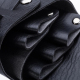 Sacoche Ceinture Porte Outils De Coiffure Organiseur À Ciseaux Double Compartiment Grande Capacité Sangle Amovible En PU - ww...