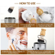 Kit Barbe Homme 3 Pièces Avec Brosse Nylon Bol À Mousse Et Support Antidérapant En Silicone - www.yonis-shop.com