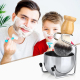 Kit Barbe Homme 3 Pièces Avec Brosse Nylon Bol À Mousse Et Support Antidérapant En Silicone - www.yonis-shop.com