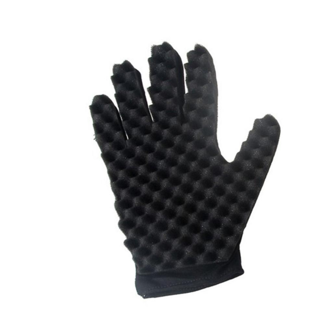 Gants Éponge De Coiffure Réversibles Double Face Noirs 23 X 16 Cm Pour Professionnels De La Coiffure - www.yonis-shop.com