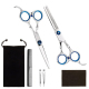 Kit De Ciseaux De Coiffure 7 Pièces Pour Coupe Et Effilage En Acier Inoxydable Ergonomique - www.yonis-shop.com