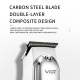 Tondeuse À Cheveux Électrique Rechargeable USB Lame En Acier Carbone 120 Minutes D’Autonomie 3 Sabots - www.yonis-shop.com