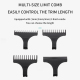 Tondeuse À Cheveux Électrique Rechargeable USB Lame En Acier Carbone 120 Minutes D’Autonomie 3 Sabots - www.yonis-shop.com