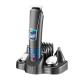 Tondeuse Électrique Homme 10 En 1 Pour Cheveux Barbe Et Nez Avec Lames Inox Écran LED Et 120 Min De Fonctionnement