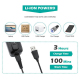 Tondeuse À Cheveux Professionnelle Rechargeable USB Lame DLC 9000 Tr/Min Autonomie 100 Min 4 Sabots - www.yonis-shop.com