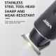 Tondeuse À Cheveux Professionnelle USB Rechargeable Avec Lame Inoxydable Lavable Autonomie De 500 Minutes 3 Sabots - www.yoni...