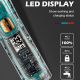 Tondeuse À Cheveux Rechargeable USB Avec Affichage LED Autonomie 180 Minutes Étanche IPX7 Entièrement Lavable - www.yonis-sho...