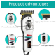 Tondeuse À Cheveux Électrique À Recharge USB Avec Lame Inoxydable Lavable Affichage LED Et Autonomie De 120 Min - www.yonis-s...