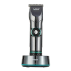 Tondeuse À Cheveux Rechargeable USB Avec Affichage Numérique 15 Niveaux De Puissance 400 Minutes D’Autonomie Et 6 Peignes