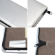 Trousse De Rangement Pour Outils De Coiffure En PU Pour 4 Outils Salon Et Domicile Sans Outils - www.yonis-shop.com