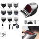 Tondeuse À Cheveux Électrique Pour Homme Coupe Et Coiffure Tête Inox Lavable Batterie Lithium Lame De Rechange